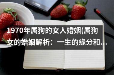 1970年属狗的女人婚姻(属狗女的婚姻解析：一生的缘分和婚姻运势)