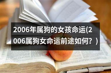 2006年属狗的女孩命运(2006属狗女命运前途如何？)