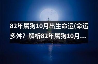 82年属狗10月出生命运(命运多舛？解析82年属狗10月出生的命运奥秘！)