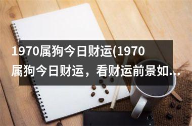 <h3>1970属狗今日财运(1970属狗今日财运，看财运前景如何)