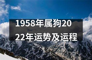 1958年属狗2025年运势及运程