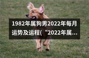 1982年属狗男2025年每月运势及运程(“2025年属狗男月运势大揭秘！”)