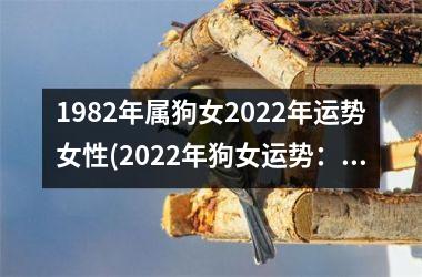 1982年属狗女2022年运势女性(2022年狗女运势：五福临门，喜事连连)