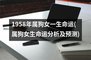 1958年属狗女一生命运(属狗女生命运分析及预测)