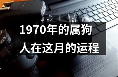 1970年的属狗人在这月的运程