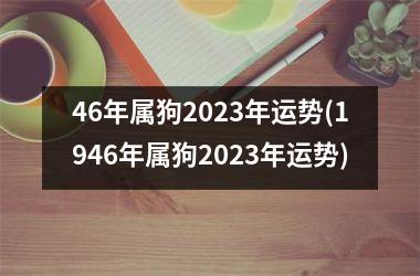 46年属狗2023年运势(1946年属狗2023年运势)