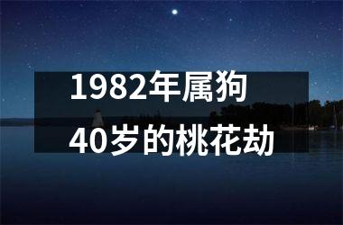 1982年属狗40岁的桃花劫