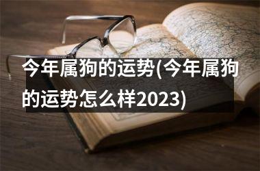 今年属狗的运势(今年属狗的运势怎么样2025)