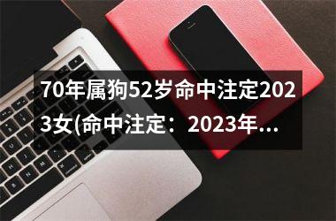 <h3>70年属狗52岁命中注定2025女(命中注定：2025年狗女的迎来关键岁月)