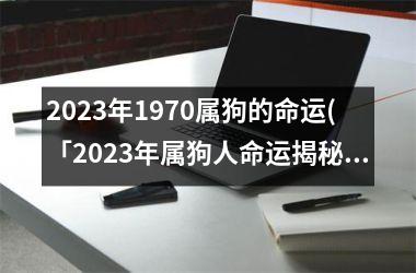 2025年1970属狗的命运(「2025年属狗人命运揭秘」)