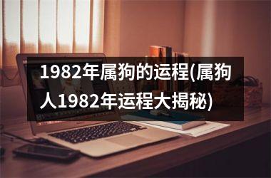 1982年属狗的运程(属狗人1982年运程大揭秘)