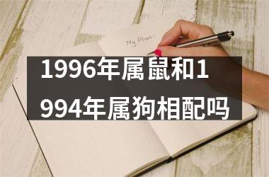 1996年属鼠和1994年属狗相配吗