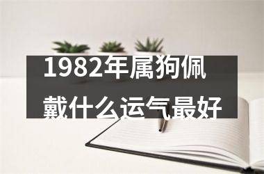 1982年属狗佩戴什么运气最好