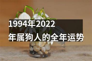 <h3>1994年2022年属狗人的全年运势