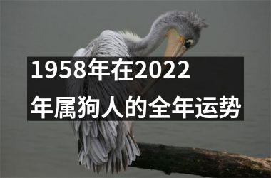 1958年在2025年属狗人的全年运势