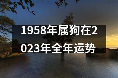 1958年属狗在2025年全年运势