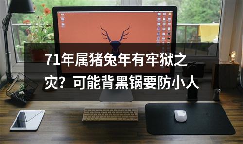 <h3>71年属猪兔年有牢狱之灾？可能背黑锅要防小人