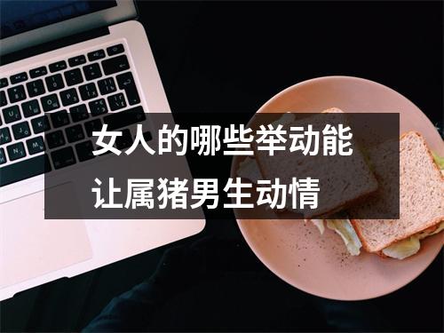 <h3>女人的哪些举动能让属猪男生动情