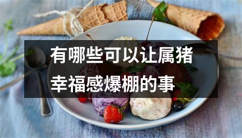 <h3>有哪些可以让属猪幸福感爆棚的事