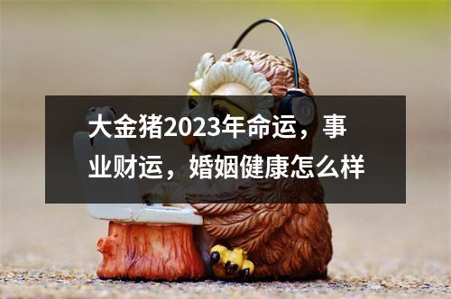 大金猪2025年命运，事业财运，婚姻健康怎么样