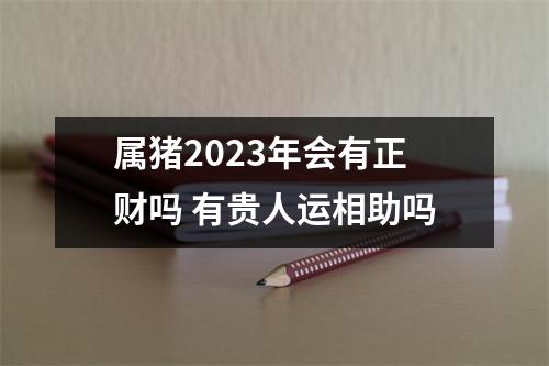 属猪2025年会有正财吗有贵人运相助吗