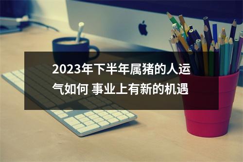 2025年下半年属猪的人运气如何事业上有新的机遇