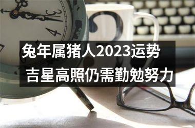 兔年属猪人2025运势 吉星高照仍需勤勉努力