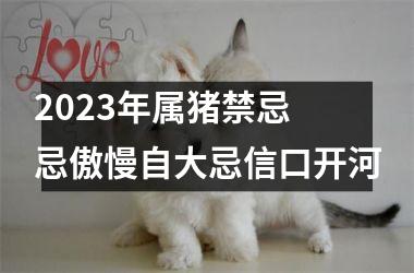 2025年属猪禁忌 忌傲慢自大忌信口开河