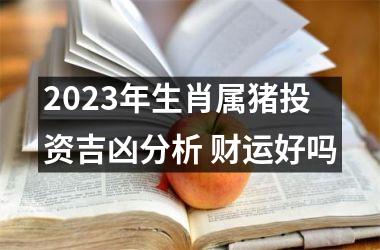 2025年生肖属猪投资吉凶分析 财运好吗