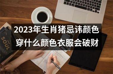 2025年生肖猪忌讳颜色 穿什么颜色衣服会破财