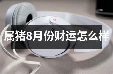 属猪8月份财运怎么样