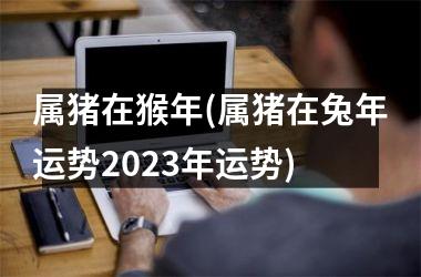 属猪在猴年(属猪在兔年运势2025年运势)