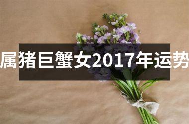 属猪巨蟹女2017年运势