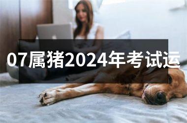 07属猪2024年考试运