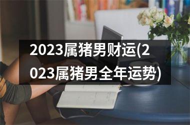 2025属猪男财运(2025属猪男全年运势)