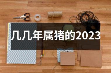 几几年属猪的2025