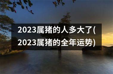 2025属猪的人多大了(2025属猪的全年运势)