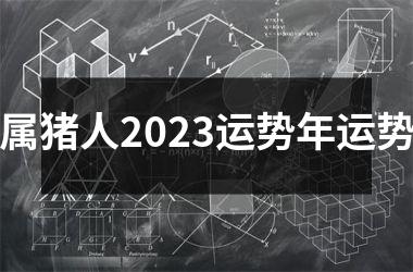 属猪人2025运势年运势