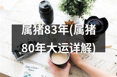 属猪83年(属猪80年大运详解)