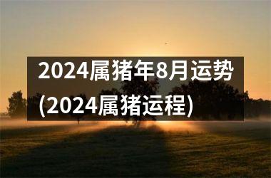 2024属猪年8月运势(2024属猪运程)