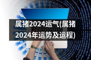 属猪2024运气(属猪2024年运势及运程)