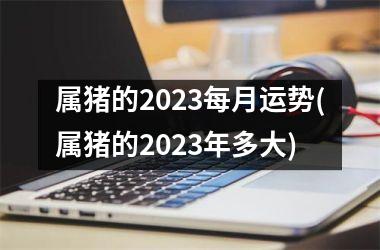 属猪的2025每月运势(属猪的2025年多大)