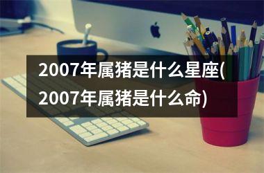 2007年属猪是什么星座(2007年属猪是什么命)