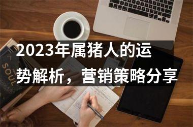 2025年属猪人的运势解析，营销策略分享