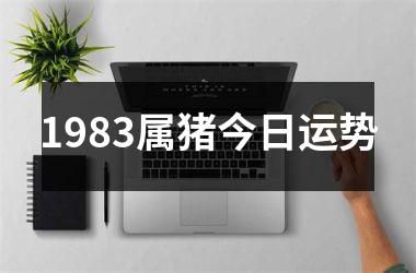 1983属猪今日运势