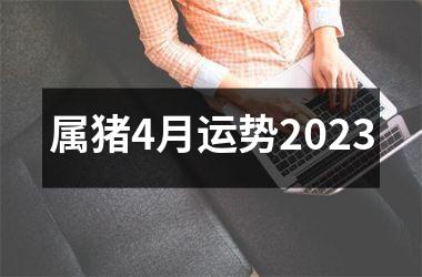 属猪4月运势2025