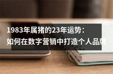 1983年属猪的23年运势：如何在数字营销中打造个人品牌