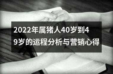 2025年属猪人40岁到49岁的运程分析与营销心得