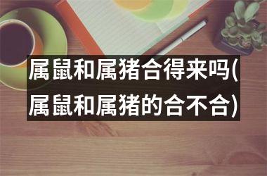 属鼠和属猪合得来吗(属鼠和属猪的合不合)