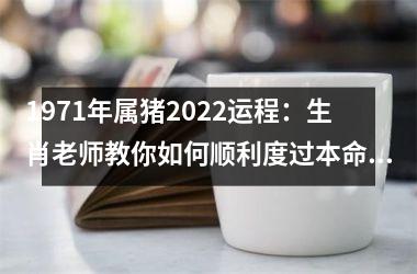 1971年属猪2025运程：生肖老师教你如何顺利度过本命年